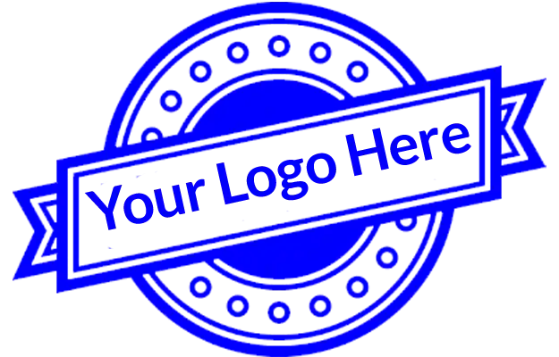 Your Logo Here 3 Blue